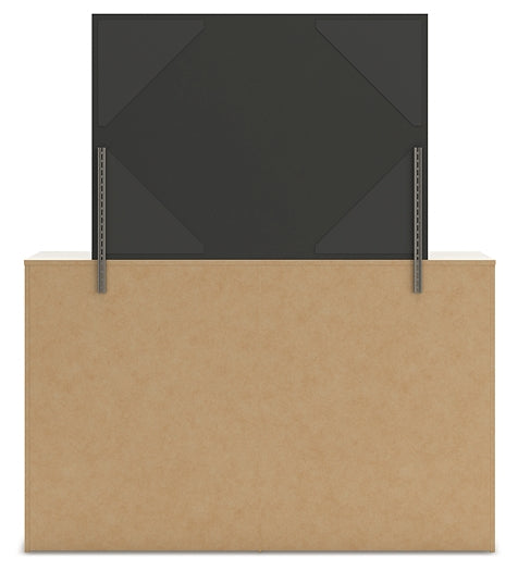 Lawroy  Panel Bed With Mirrored Dresser And Chest