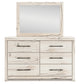 Lawroy  Panel Headboard With Mirrored Dresser And Chest