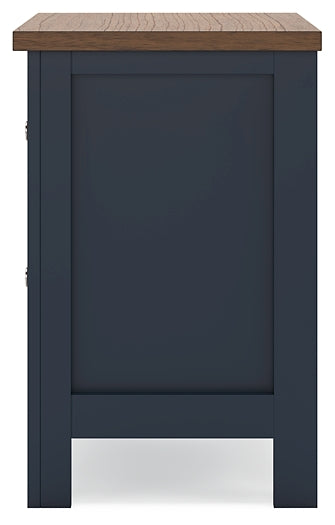 Landocken  Panel Headboard With Mirrored Dresser And Nightstand