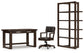 Brecton Home Office Desk With Chair And Storage