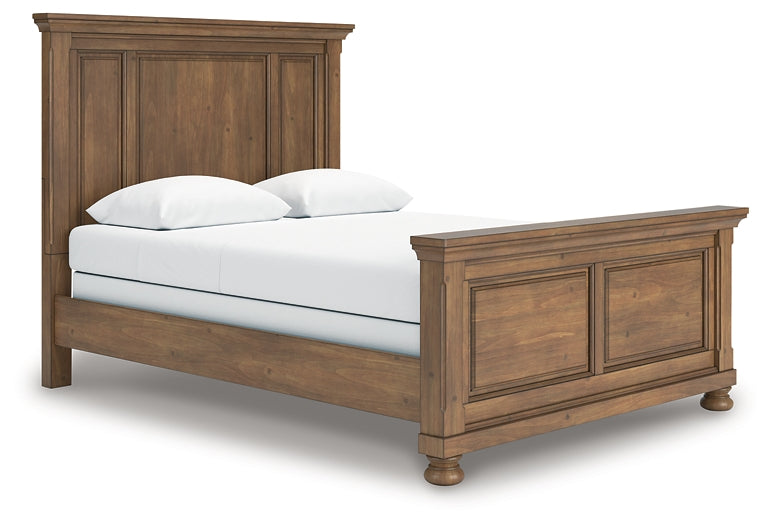 Feddinger  Panel Bed With Mirrored Dresser, Chest And Nightstand