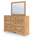 Aleaport  Panel Bed With Mirrored Dresser