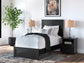 Maribel  Panel Bed With Mirrored Dresser And Chest