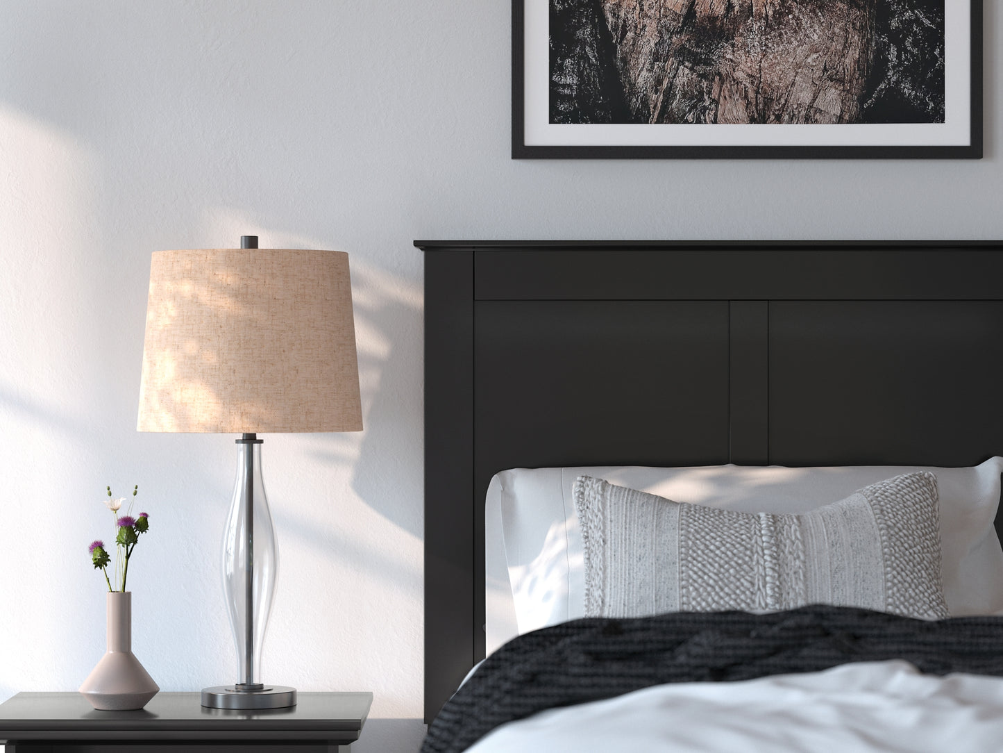 Maribel  Panel Bed With Mirrored Dresser And Chest