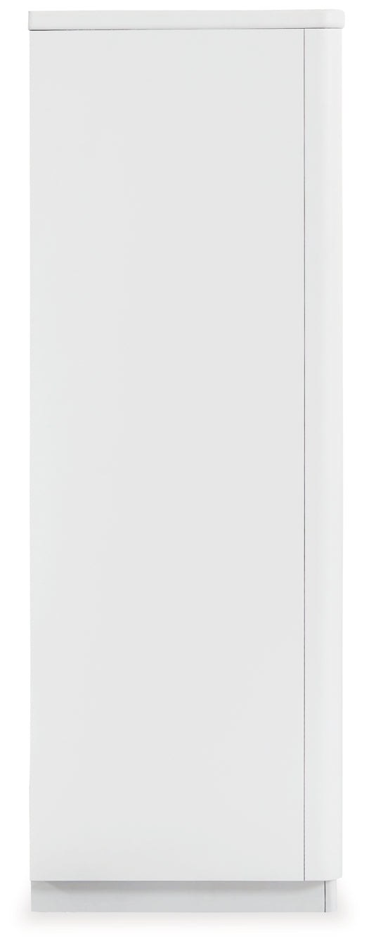 Chalanna California  Upholstered Storage Bed With Mirrored Dresser And Chest