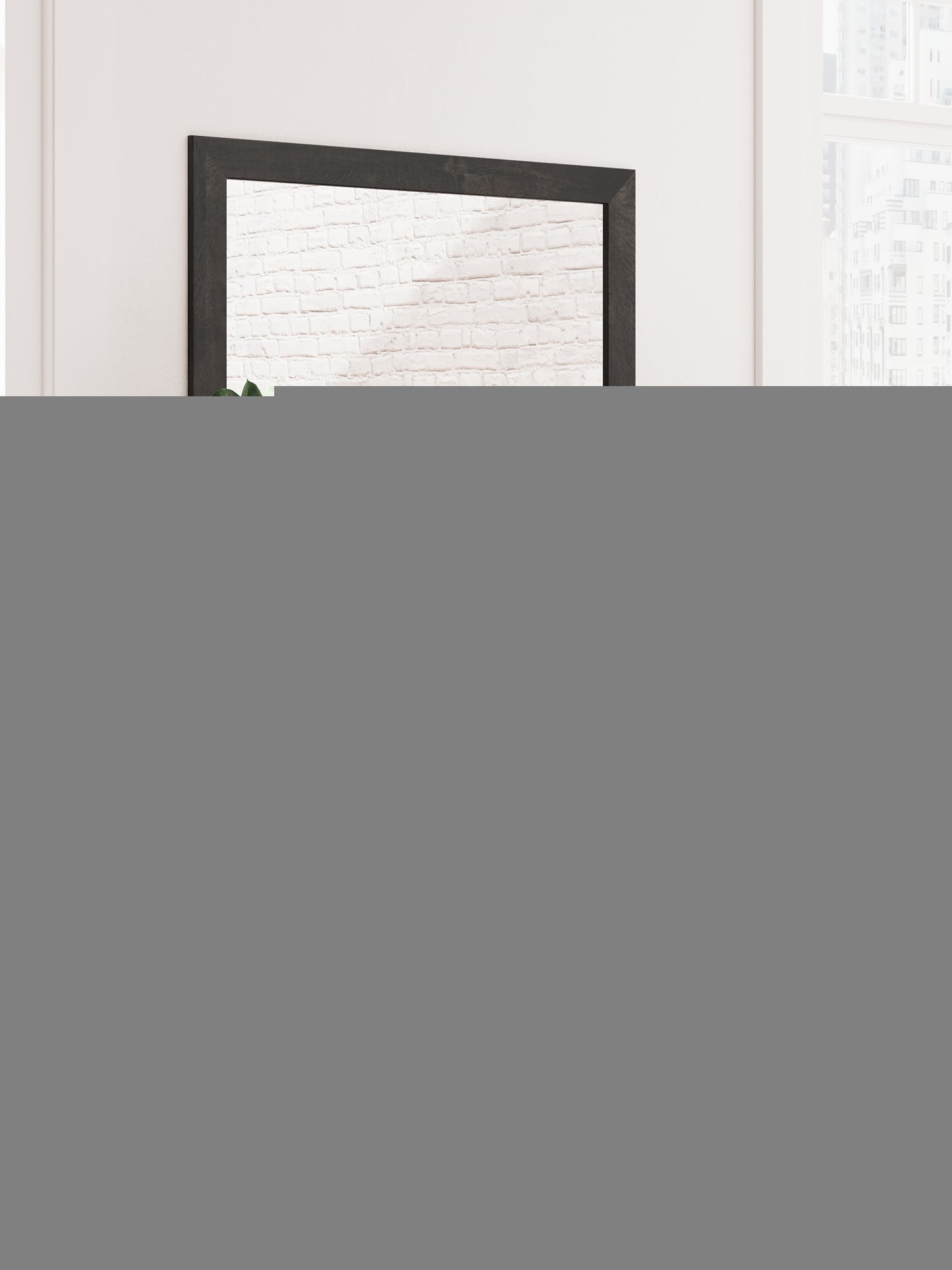 Hollivern  Panel Bed With Storage With Mirrored Dresser And Chest