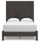 Fraluna  Panel Bed With Mirrored Dresser And Nightstand