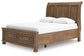 Feddinger  Storage Sleigh Bed With Mirrored Dresser And Chest