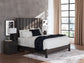 Fraluna  Panel Bed With Mirrored Dresser, Chest And Nightstand