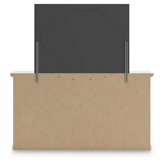 Bostwick Shoals  Panel Bed With Mirrored Dresser And Chest