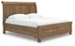 Feddinger  Storage Sleigh Bed With Mirrored Dresser