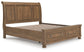 Feddinger  Storage Sleigh Bed With Mirrored Dresser