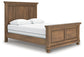 Feddinger  Panel Bed With Mirrored Dresser