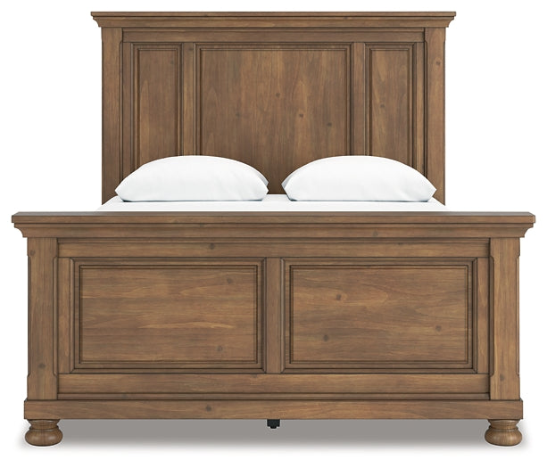 Feddinger  Panel Bed With Mirrored Dresser And Chest