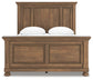 Feddinger  Panel Bed With Mirrored Dresser And Chest