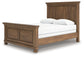 Feddinger  Panel Bed With Mirrored Dresser And Chest