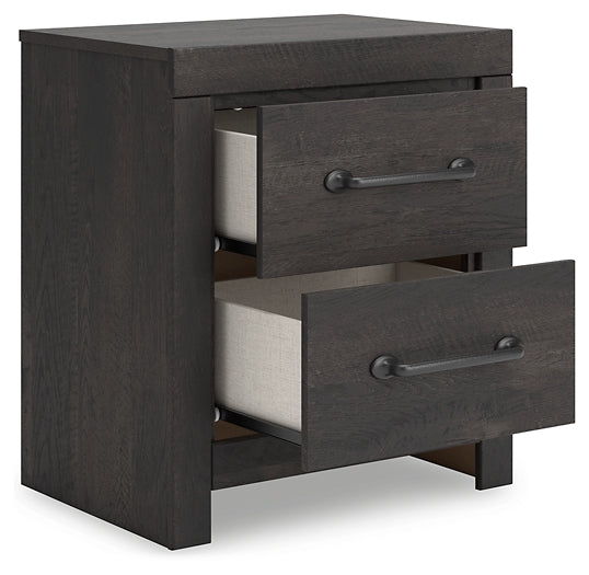 Hollivern  Panel Storage Bed With Mirrored Dresser, Chest And Nightstand