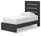 Hollivern  Panel Storage Bed With Mirrored Dresser And Chest