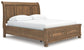 Feddinger California  Storage Sleigh Bed With Mirrored Dresser And Nightstand