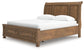 Feddinger California  Storage Sleigh Bed With Mirrored Dresser, Chest And Nightstand