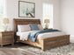 Feddinger California  Storage Sleigh Bed With Mirrored Dresser, Chest And Nightstand
