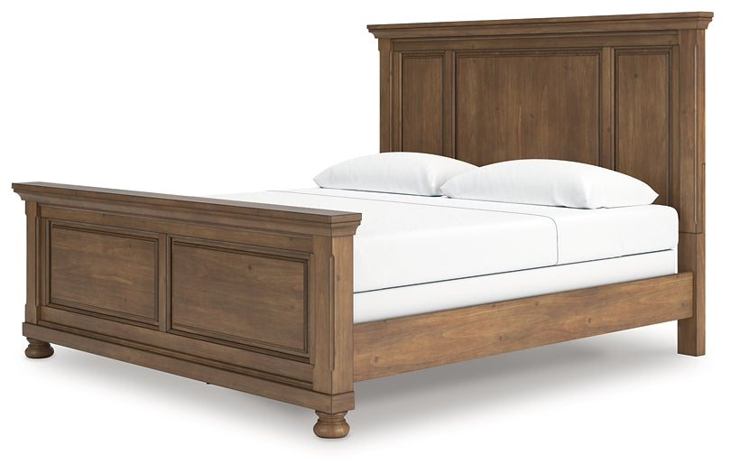 Feddinger  Panel Bed With Mirrored Dresser And Chest