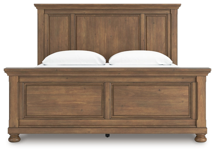 Feddinger  Panel Bed With Mirrored Dresser And Chest