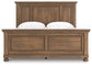 Feddinger  Panel Bed With Mirrored Dresser, Chest And Nightstand