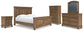 Feddinger  Panel Bed With Mirrored Dresser, Chest And Nightstand