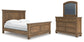 Feddinger California  Panel Bed With Mirrored Dresser