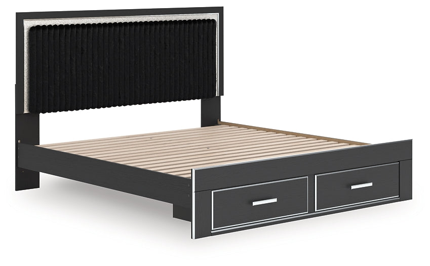 Zuraleus  Upholstered Panel Storage Bed