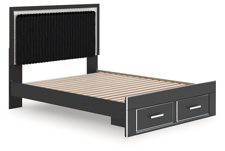 Zuraleus  Upholstered Panel Storage Bed