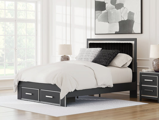 Zuraleus  Upholstered Panel Storage Bed