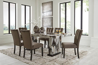 Jeshina Dining Table and 6 Chairs