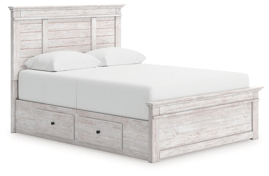Makidern  Panel Storage Bed