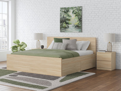 Onita  Panel Platform Bed With 2 Side Storage