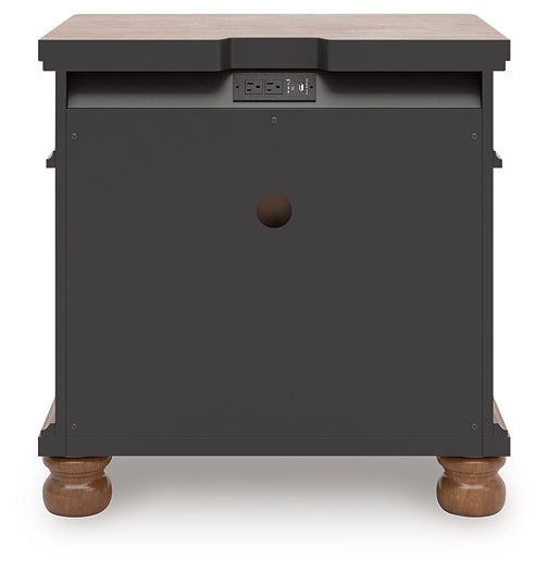 Rowlenstown  Poster Bed With Mirrored Dresser And Nightstand