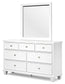 Fortman  Panel Storage Bed, Dresser And Mirror