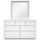 Fortman California  Panel Storage Bed, Dresser And Mirror