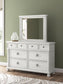 Rowlenstown  Poster Bed, Dresser And Mirror