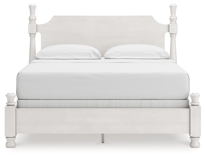 Rowlenstown California  Poster Bed, Dresser, Mirror And Nightstand