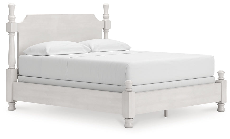 Rowlenstown California  Poster Bed, Dresser, Mirror And Nightstand