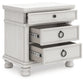 Rowlenstown  Poster Bed, Dresser, Mirror And Nightstand