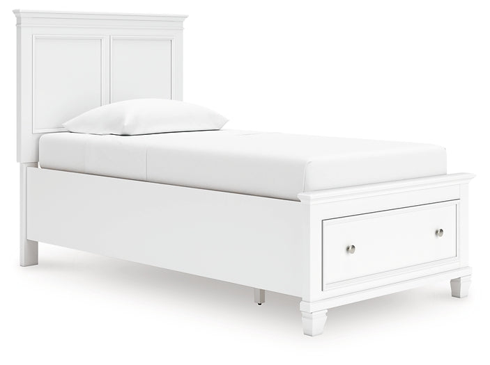 Fortman  Panel Storage Bed, Dresser And Mirror