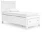 Fortman  Panel Storage Bed, Dresser, Mirror And Nightstand