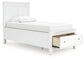 Fortman  Panel Storage Bed, Dresser, Mirror And Nightstand