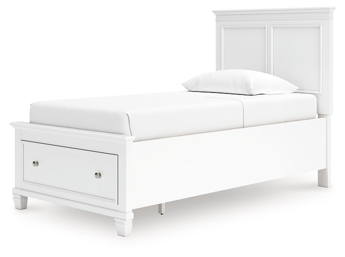 Fortman  Panel Storage Bed, Dresser, Mirror And Nightstand