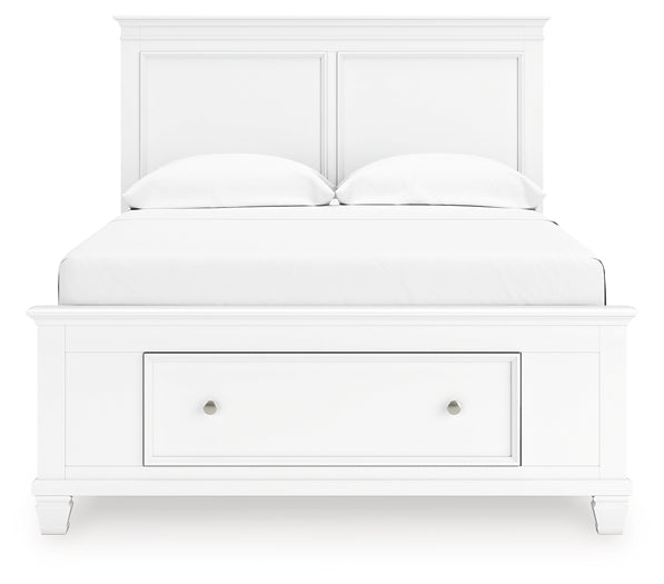 Fortman  Panel Storage Bed, Dresser, Mirror And Nightstand