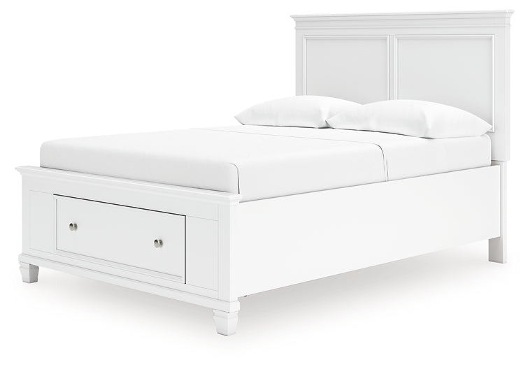 Fortman  Panel Storage Bed, Dresser, Mirror And Nightstand