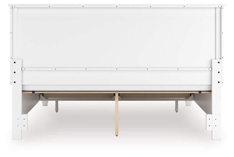 Fortman  Panel Storage Bed With Mirrored Dresser And Nightstand